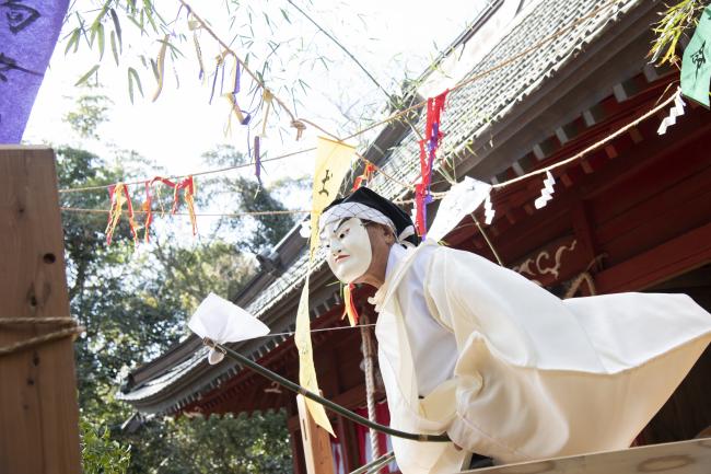 屋形四社神社の神楽の写真