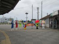 横芝光町駅前お出迎え