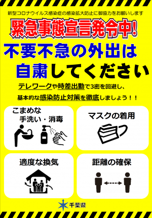 緊急事態宣言発令中