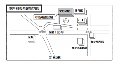 申告相談会場案内図