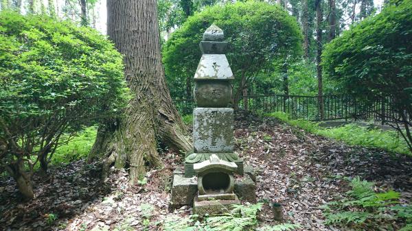 宥照法印が入定された地に建つ五輪塔。