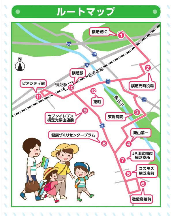 自動運転バス走行ルート図