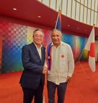 佐藤町長とブリセーニョ首相の画像